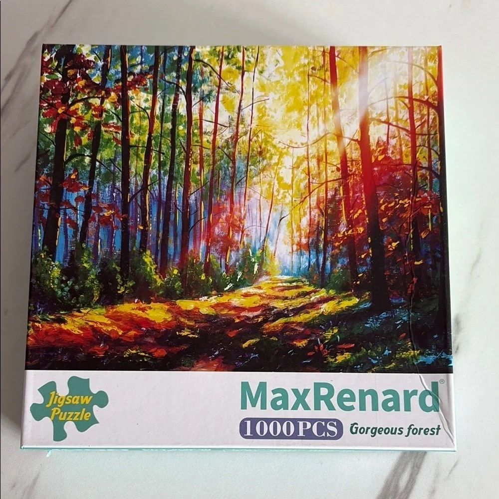 MaxRenard 1000 Piece Jigsaw Puzzle - Gorgeous Forest sealed New no tags - Picture 2 of 3